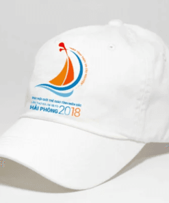 May Nón Đồng Phục – Mẫu Nón Trắng Phối Xanh Chữ In Nổi Bật Từ Đồng Phục 365 11 19 Mu non dong phuc quang cao Thuong di kem voi ao thun gia tri vua phai nhung duoc dat so luong lon 2