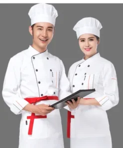 Đồng Phục Bếp Màu Đen Cúc Đỏ – Thiết Kế Đẹp Mắt, Chịu Nhiệt Tốt Và Thoáng Mát Từ Đồng Phục 365 2