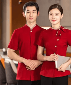 Áo sơ mi nhà hàng: thường được thiết kế riêng theo tiêu chuẩn nhà hàng. 9