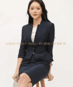 Váy Đồng Phục Màu Xanh Than – Đồng Phục Chuyên Nghiệp, Thiết Kế Sang Trọng Ấn Tượng Từ Đồng Phục 365 11 30 vay dong phuc thuong duoc thiet ke rieng theo tieu chuan nha hang 3