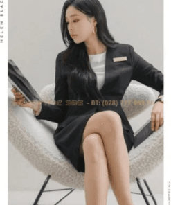 Váy Đồng Phục Màu Xanh Than – Đồng Phục Chuyên Nghiệp, Thiết Kế Sang Trọng Ấn Tượng Từ Đồng Phục 365 12 30 vay dong phuc thuong duoc thiet ke rieng theo tieu chuan nha hang 4