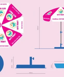 Ô Dù Quảng Cáo In Logo Chất Lượng, Giá Hợp Lý – Tạo Ấn Tượng Mạnh Mẽ 8 45 o du quang cao 2