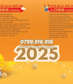 Giỏ Quà Tết Cao Cấp Cho Doanh Nghiệp – Thiết Kế Sang Trọng, Giao Toàn Quốc 11 63 qua tet gio qua tet 2